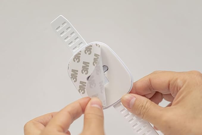 YEYA No Drill Anti Tip Furniture Adjustable Straps Wall Anchors for Baby Proofing with 3M Adhesive (Upgraded 4P)