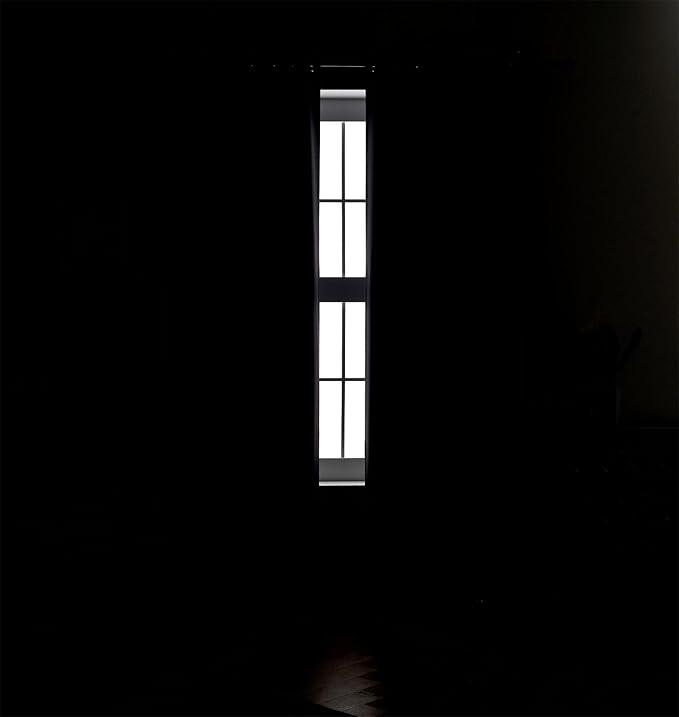 MIUCO Blackout Curtains Room Darkening Textured Grommet Window Curtains for Living Room 2 Panels 52x84 Inch Dark Grey