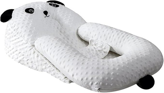 Infants Feeding Pillow, Infants Multifunctional Feeding Support Pillow 3 Piece Set, Infants Anti Breastfeeding Anti Choking Bed Medium Feeding Pillow, Travel Portable Removable Support Pillow, Cream