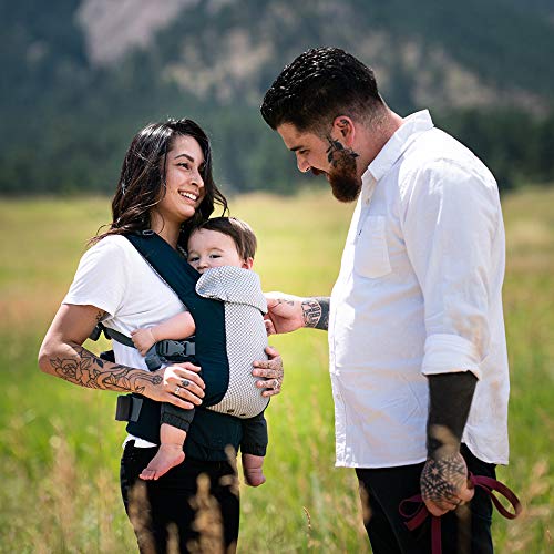 Beco Gemini Baby Carrier from Newborn to Toddler - Certified Ergonomic Newborn Baby Carrier for Infants and Children of 7-35 lbs - M Shape, Adjustable Seat, Breathable 3D Mesh (Cool Navy)
