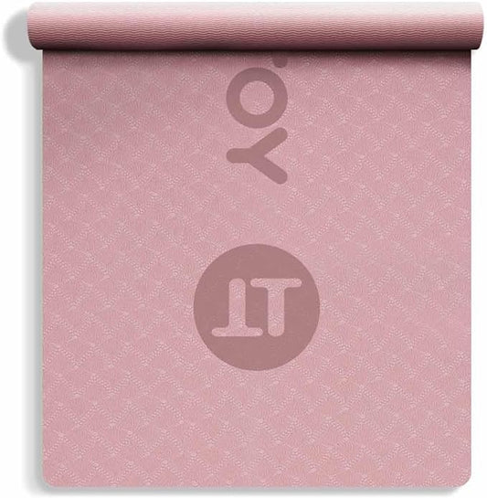 YOTTOY Yoga Mat, 72"x 32"x1/3" Extra Wide Non-Slip Exercise Fitness Yoga Mats,Eco-Friendly TPE Exercise Mats for Women Men Home Workout with Strap Bag