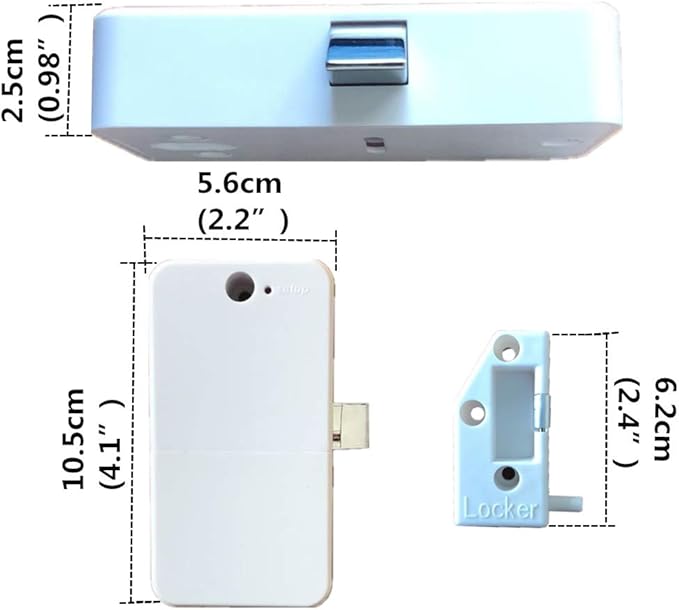 RFID Electronic Cabinet Lock Hidden DIY Electronic Induction Lock ，Invisible Cabinet Lock，for Wooden Cabinet Locker Drawer Cupboard Letter Box