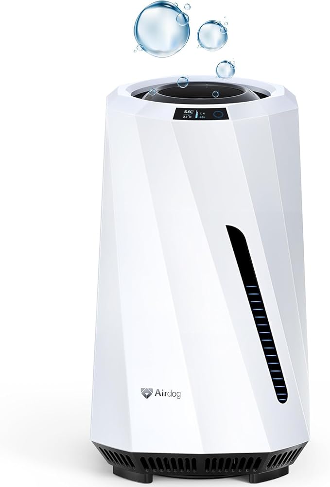 Airdog H5 Evaporative Humidifier for Baby- Mist-Free Humidifier, Mold Free humidifier, Quiet, LED Water Level Display for Premium Home Décor & Protection, Washable Filter, 0.8 Gallon Tank, 5 Modes