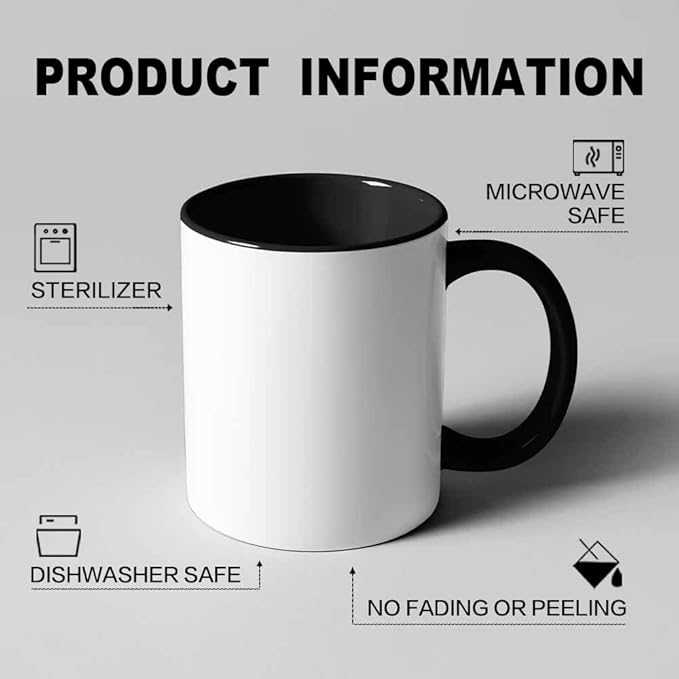 Custom Mug, Customized Photo Coffee Mug, Personalized 11 Oz Ceramic Mug with Text Photo, Taza Personalizadas for Men Women