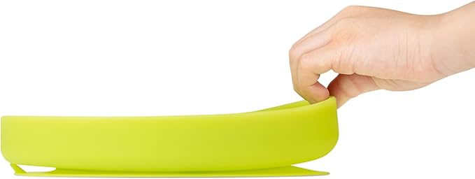 Olababy 100% Silicone Suction Plate | Toddler Plates with Suction | Divided Plates for Kids | Self Feeding Baby Essentials | Baby Registry Must Haves | Microwave Dinner Plates (Coral)