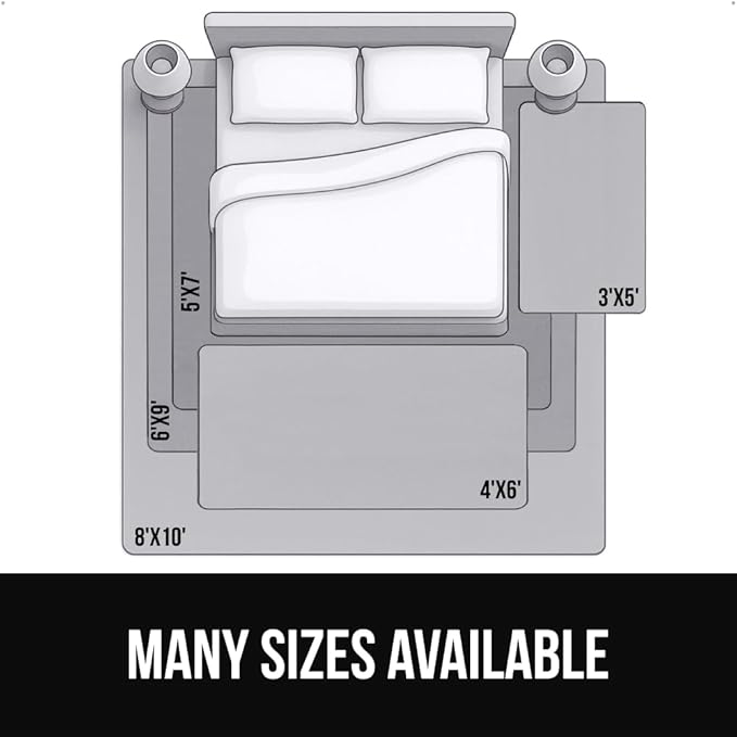 GORILLA GRIP Ultra Soft Washable Area Rug, 5x7, Stain and Slip Resistant Plush Thick Carpet for Bedroom Living Room, No Shed Floor Rugs, Pet Friendly, Dorm Essentials, Nursery Home Decor, Navy Blue