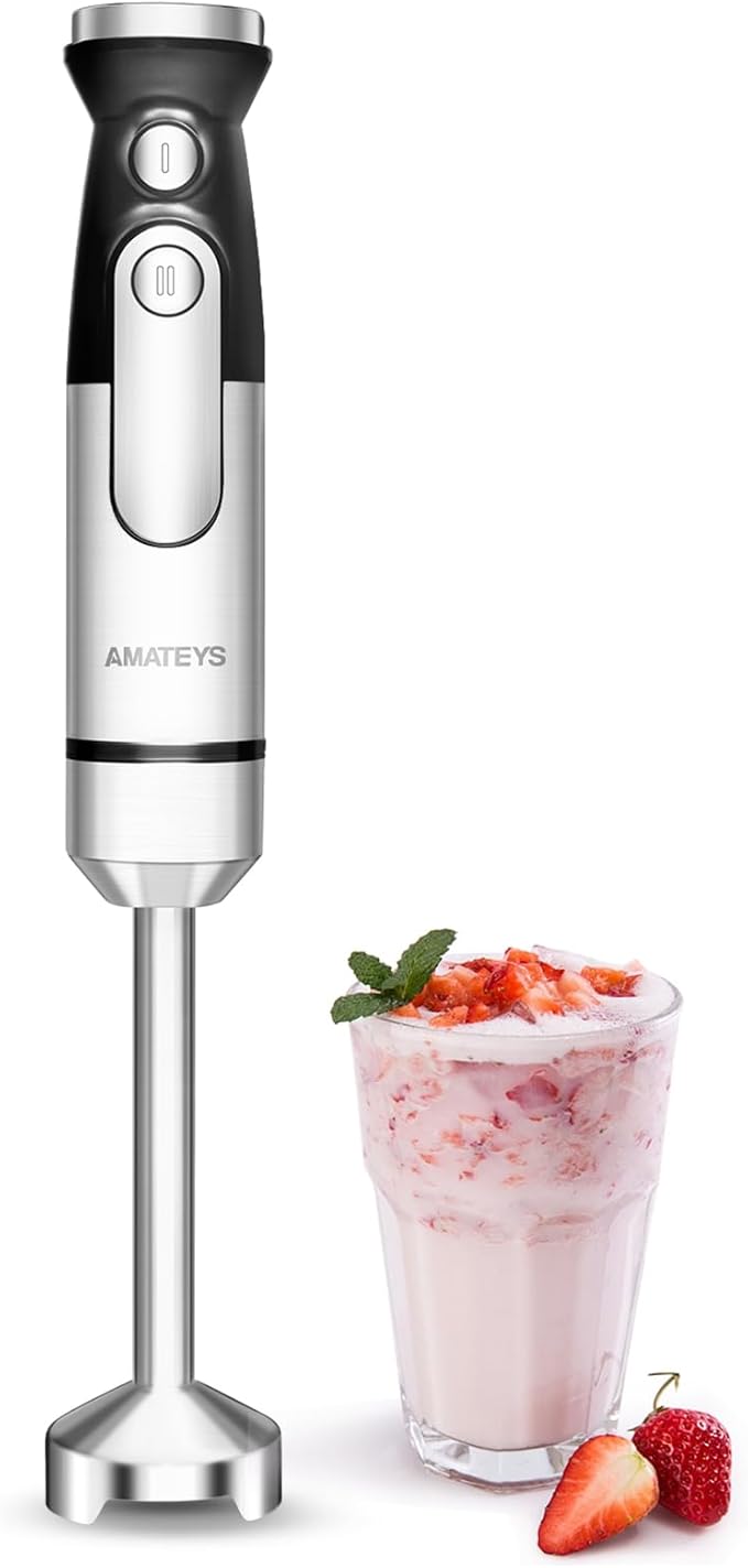 Immersion Blender,700W Handheld with Heavy Copper Motor,Infinitely Variable Speeds Stick Kitchen Blender,Detachable Stainless Steel Smoothie,for Soup Puree Baby Food Juice