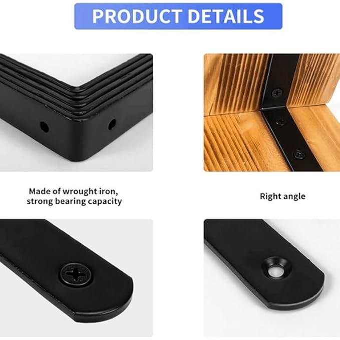 Anti Tip Furniture Anchors for Baby Pet Proofing,Furniture Wall Anchor Furniture Dresser Bookshelf Falling Prevention Device for Children (BLACK-2PACK)