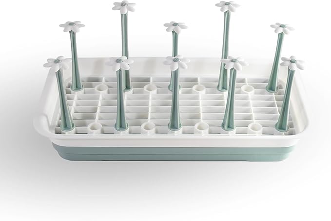 Large Countertop Bottle Drying Rack - Ideal for Insulated Water Bottles, Drinking Glasses, Sports Bottles, Baby Bottle Drying Rack, Tumblers, Mugs, Bottle Washer