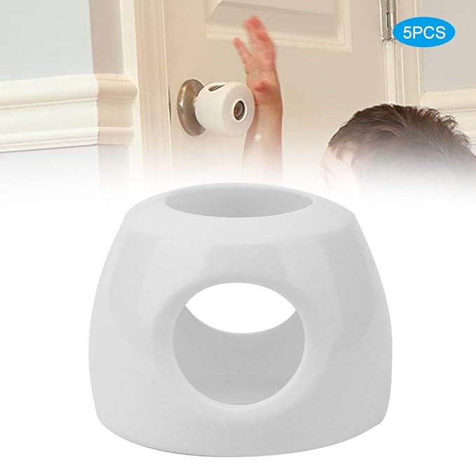 Door Handle Cover, 5pcs Safety Door Knob Covers Door Knob Locks Protector Child Room Anti Collision Safety Products