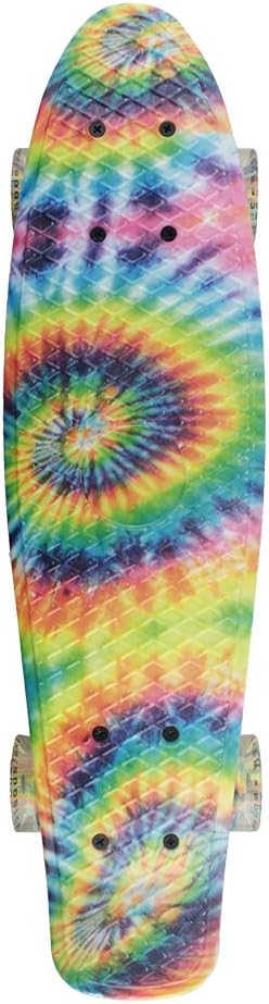 Skateboards Complete 22 Inch Mini Cruiser Retro Skateboard for Kids Boys Youths Beginners