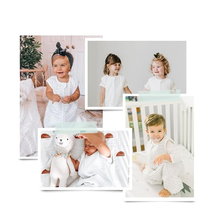 Tealbee Dreamsuit: Toddler Sleep Sack with Feet 2T 3T - 1.5 TOG Winter Baby Wearable Blanket for Walkers - Rayon made from Bamboo, Organic Cotton Sleep Bag - Brushed Dots