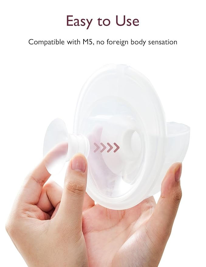 Momcozy Flange Insert 21mm Compatible with Momcozy M5. Original M5 Breast Pump Replacement Accessories, 1PC (21mm)