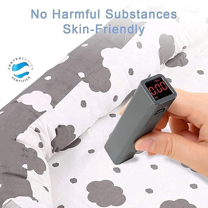 Lounger for Newborn, Newborn Lounger for 0-24 Months, Breathable & Portable Infant Nest - Soft Infant Floor Seat Cover for Travel (Cloud)