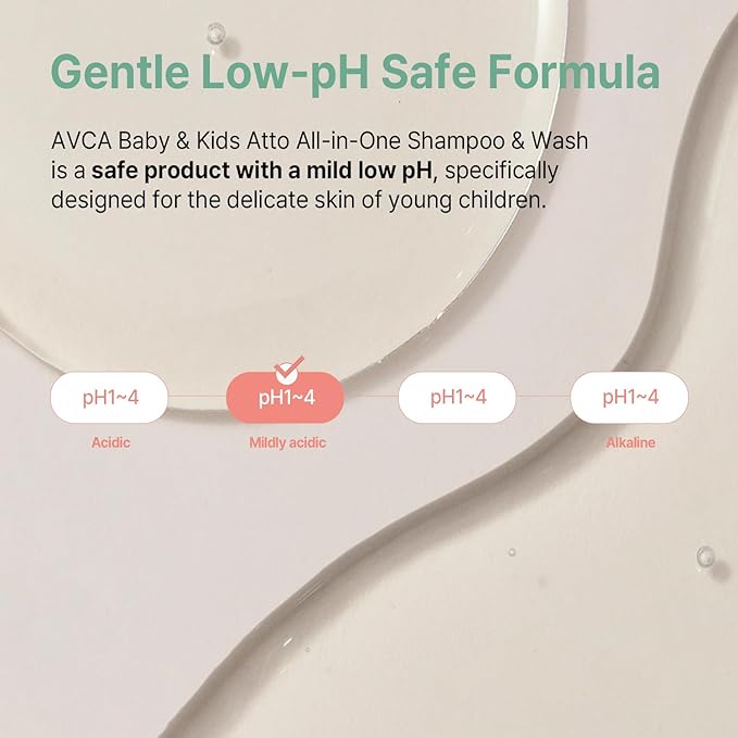 AVCA Baby & Kids All-in-One Shampoo & Wash for Sensitive Skin and Gentle Cleansing 500ml/16.90fl. oz.