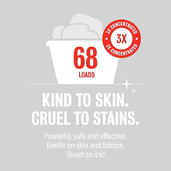 Rebel Green Organic Laundry Detergent - Natural Laundry Soap - Liquid Laundry Detergent with Dispenser Cup - Gentle Laundry Detergent - Fresh Unscented Soap - (68 Load Bottles, 2 Pack)