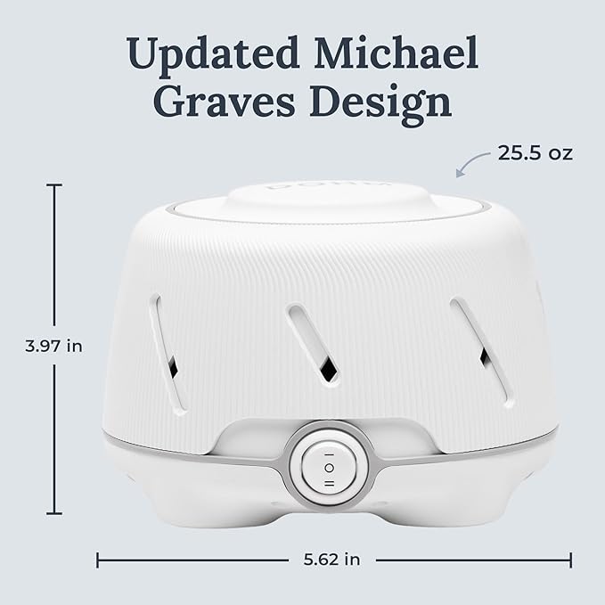 Yogasleep Dohm (White/Gray) The Original White Noise Machine, Relaxing Natural Sound from a Real Fan, Sleep Aid & Noise Cancelling for Adults & Baby, Office Privacy & Meditation, Baby Registry