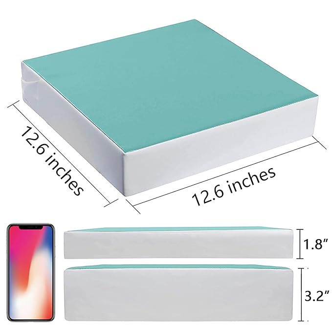 Kalawen Toddler Booster Seat for Dining Table, Upgraded 2Pcs PU Washable Straps Safety Buckle Kids Booster Seat for Table, Portable Travel Increasing Cushion for Chair