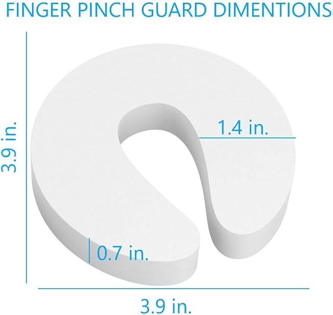 Door Pinch Guard and Door Slam Stopper 6pk. Use Safety Door Guard Made of Soft Foam to Keep Door Open. Serves As a Protector for Kids by Arcleer