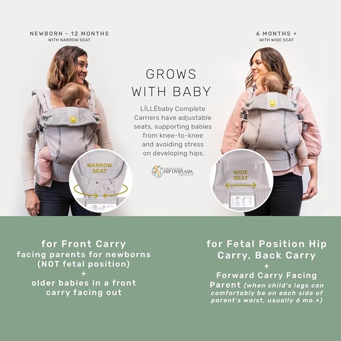 LÍLLÉbaby Complete All Seasons Six-Position 360° Ergonomic Baby and Child Carrier (Cool Coral)