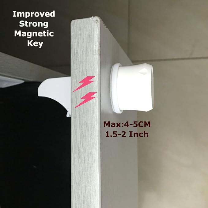 Vmaisi Magnetic Cabinet Locks Replacement Keys (3)
