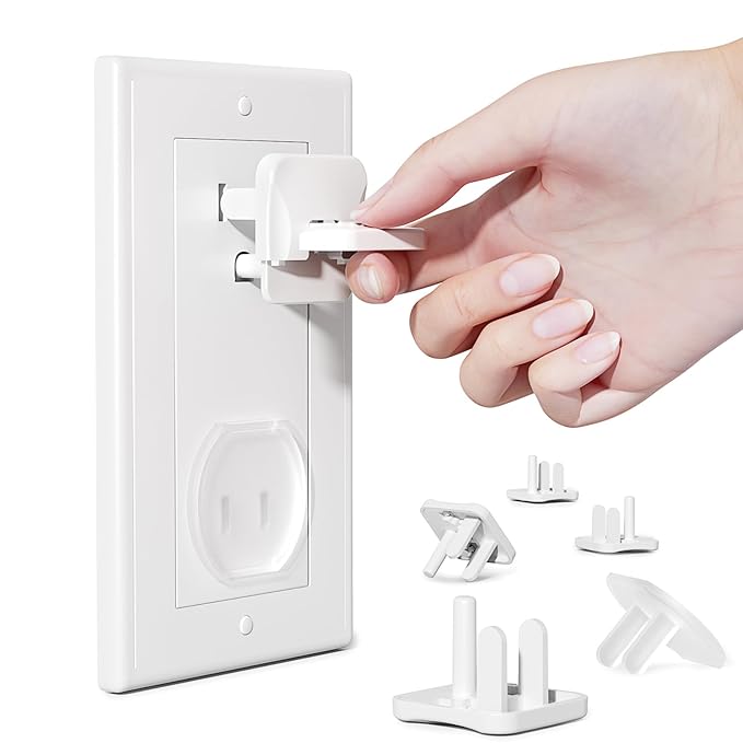 Babepai Outlet Covers Baby Proofing 42-Pack White, Child Proof Electrical Protector Safety Baby Safety Plug Covers
