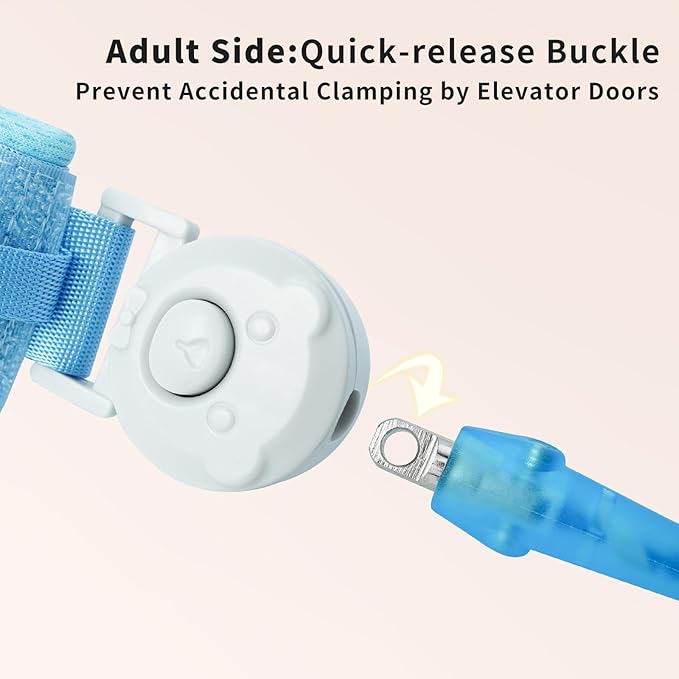 Safety Anti Lost Wrist Link for Kids with Key Lock, Reflective Child Walking Harness, Kid Wrist Leash Autism Safe Bracelet for Boys & Girls Toddlers Leash for Supermarket Amusement Park Zoo Travel