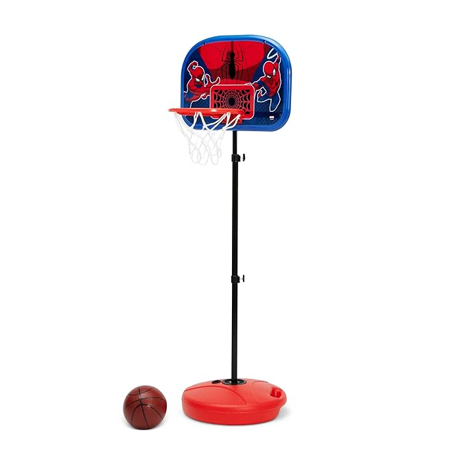 Delta Children - Marvel Spider-Man Basketball Hoop Set for Kids, Red