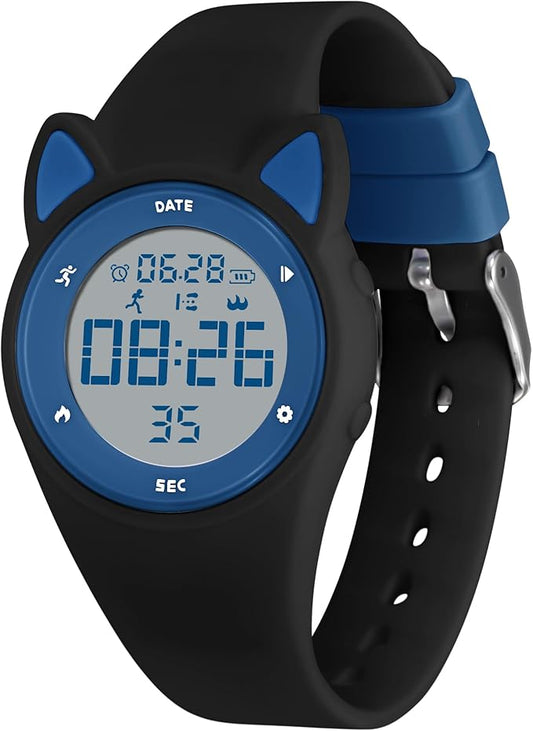 Kids Watches for Girls Boys Digital Sport Watch with Step Counter Pedometer Vibration Alarm Clock, No App Waterproof Fitness Tracker Kids Watch Boys Girls Teens Students Ages 5-16