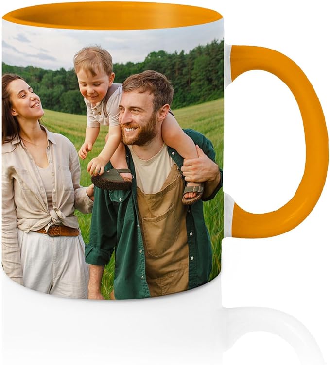 Custom Photo & Text Mug Add Personalized Text, Upload Your Image Personalized 11.5oz Mug Choose From Various Designs The Suitable Gift for Parents (C04 SIX PHPTO)