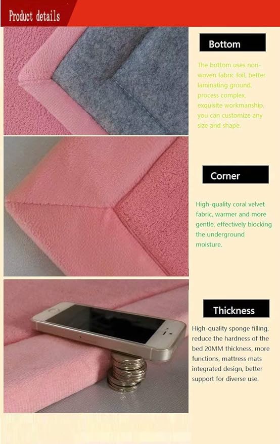 V-Mix Children's Play Mat - Handmade Weaving Plush Foam Rug for Baby, Toddler & Children's Play Blanket, Yoga & Exercise Mat - Cushy, Soft & Thick Hypoallergenic, Non-Toxic, Reversible