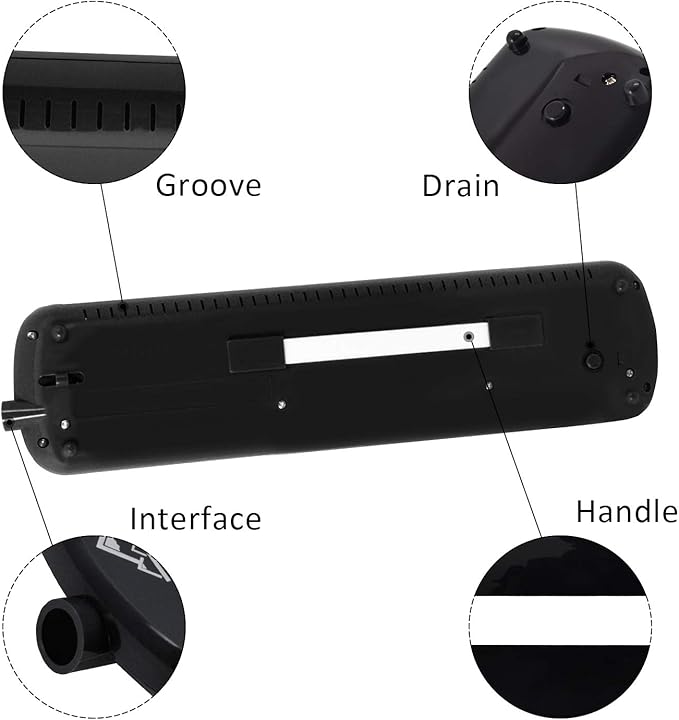EASTROCK 32 Key Melodica Instrument Air Piano Keyboard Soprano Melodica with 2 Mouthpieces Tube Sets Carrying Bag for Beginners Adults Gift Black