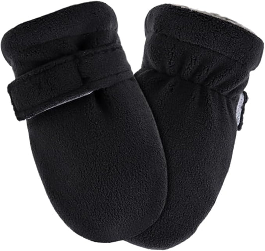 Zsedrut No Scratch Baby Mittens Toddler Infant Fleece Lined Gloves Winter Warm Mitten for Baby Boys Girls