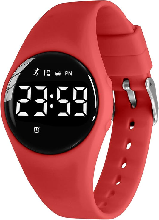 Kids Watches for Girls Boys Digital Sport Watch with Step Counter Pedometer Vibration Alarm Clock, No App Waterproof Fitness Tracker Kids Watch Boys Girls Teens Students Ages 5-16