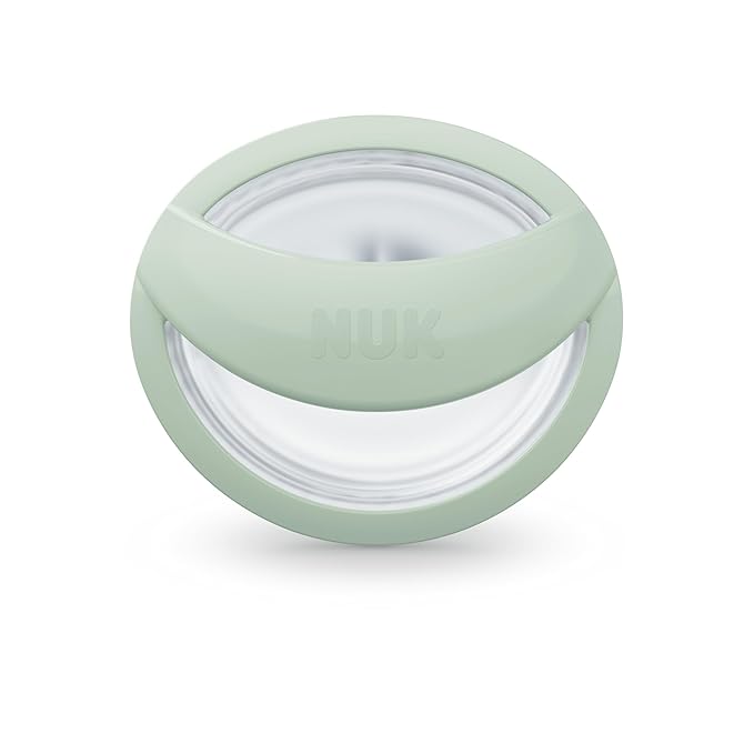 NUK Perfect Match Silicone Pacifier, 4 Pack, for Ages 0-6m, Green & White
