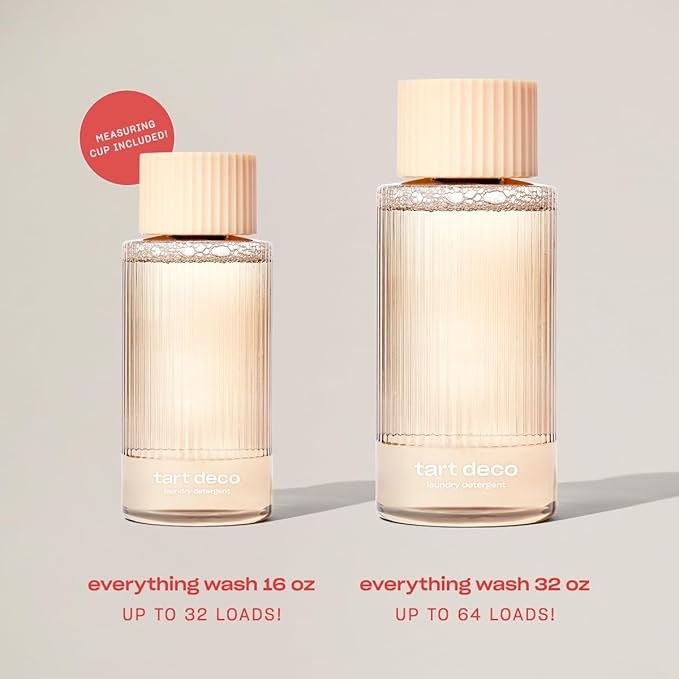 Snif Tart Deco Laundry Detergent, Juicy, Sophisticated Cherry Scent, 64 Loads, Non-Irritating to Skin, Clean, Non-Toxic, Vegan, Cruelty Free, 32oz