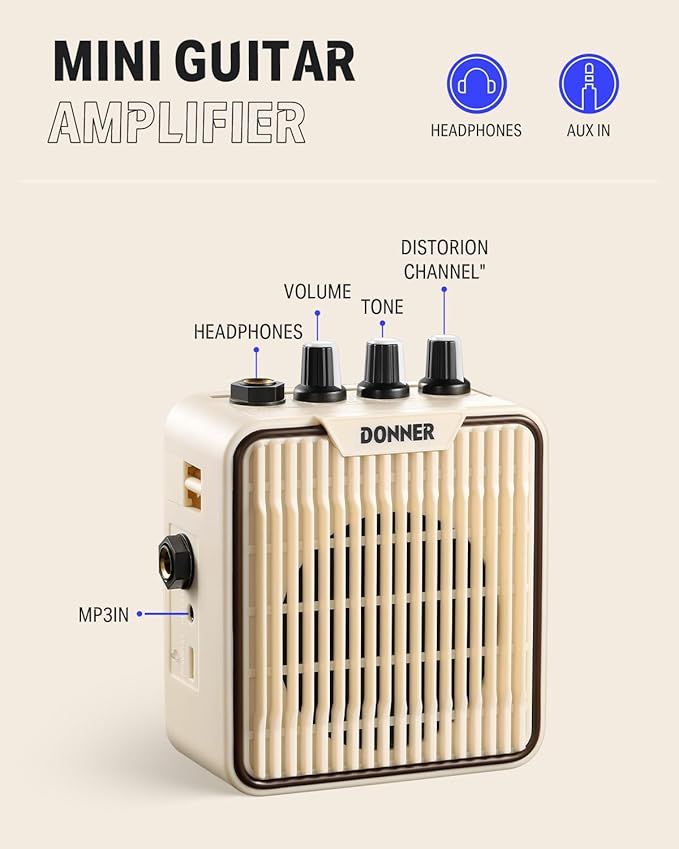 Donner 30 Inch Junior Electric Guitar Beginner Kit ST Style Mini Electric Guitar Starter Package for Teens with Amp, 600D Bag, Tuner, Picks, Cable, Strap, Extra Strings DSJ-100