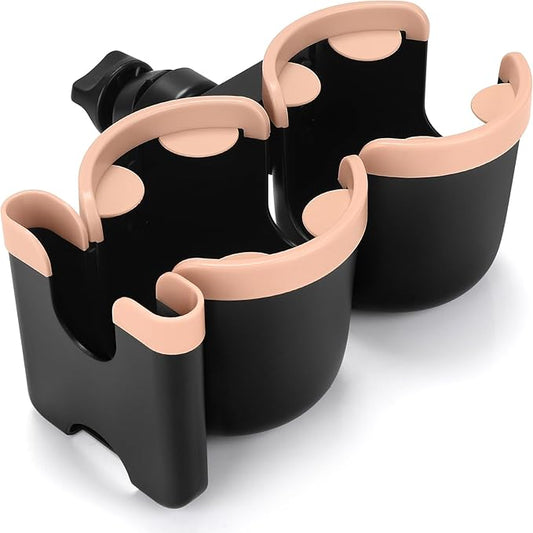 Accmor Stroller Cup Holder with Phone Holder, Bike Cup Holder, Universal Cup Holder for Uppababy Nuna Doona Strollers, 2-in-1 Cup Phone Holder for Stroller, Bike, Wheelchair, Walker, Scooter