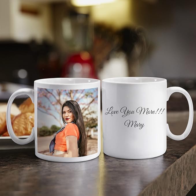 Personalized photo Mug Custom Mug Design Your Own Style with Words Picture, 11oz Multiple Colors Personalized Gifts Custom Cups for Birthday Anniversary Christmas, Party Favors Mug Wholesale