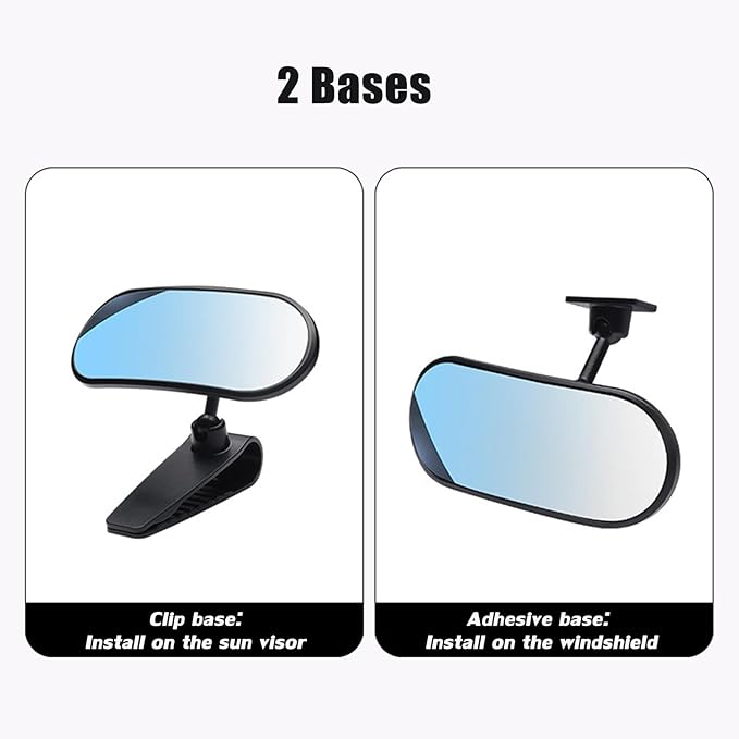 Car Rearview Mirror Rear View Mirrors for Baby 360 Adjustable Automotive Interior Mirrors Cars Mirror Rear Facing Kids Observing (Adhesive Base)