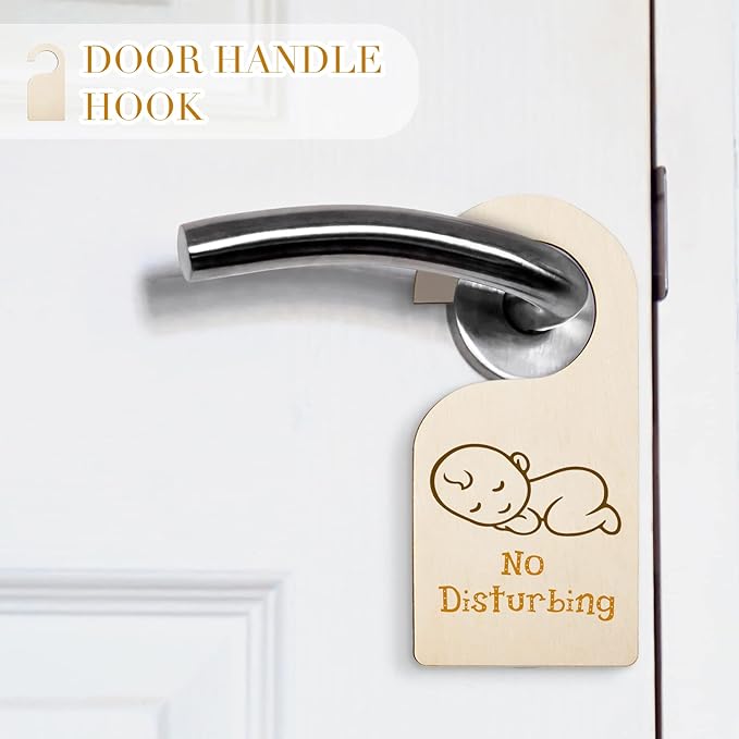 Patelai 25 Pieces Blank Wooden Clothing Rack Divider Closet Blank Organizers Hanger Separators Hanging Closet Divider with Marker Pen for Home Nursery Clothes