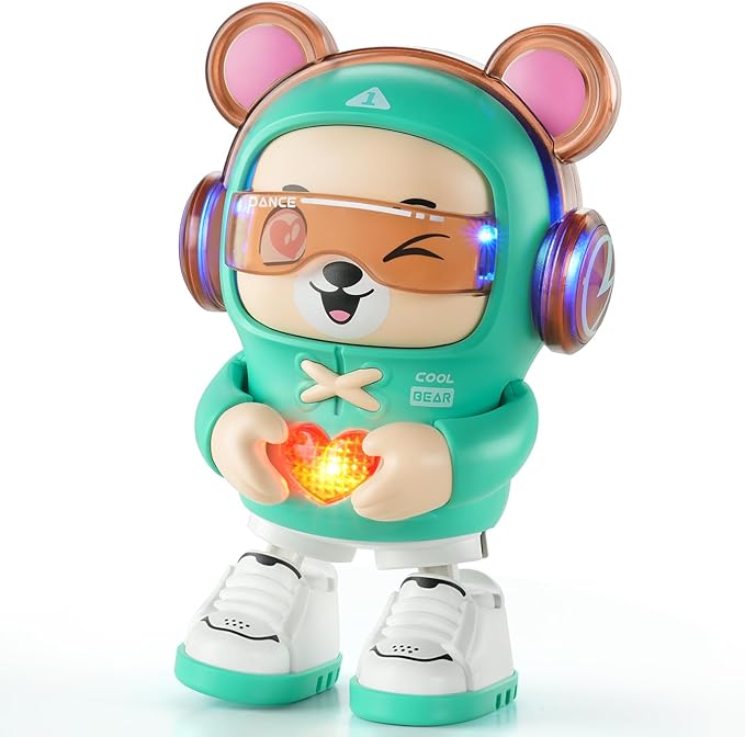 SXJ Interactive Baby Toys,with Light&Musical, Dancing,Love Gesture,Fun Moving Crawling Toy for Babies Age 6-12 Months,Toddlers Toy and Kids 1-2-3-4-5 Years Old