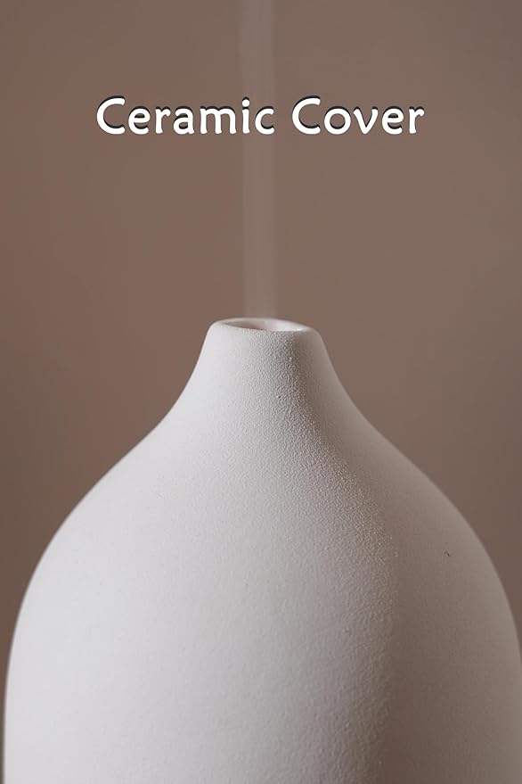 VIVITEST Stone Diffuser,200ML Essential Oil Diffuser, Ultrasonic Aromatherapy Diffusers for Home (White)