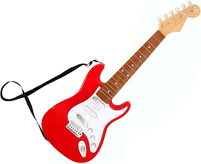 26 Inch Guitar Toy for Kids,Portable Guitar Toy Musical Instrument Toy, Educational Learning Musical Instrument Toy for Ages 3-12 Children Birthday Present for Beginner Children Boys Girls