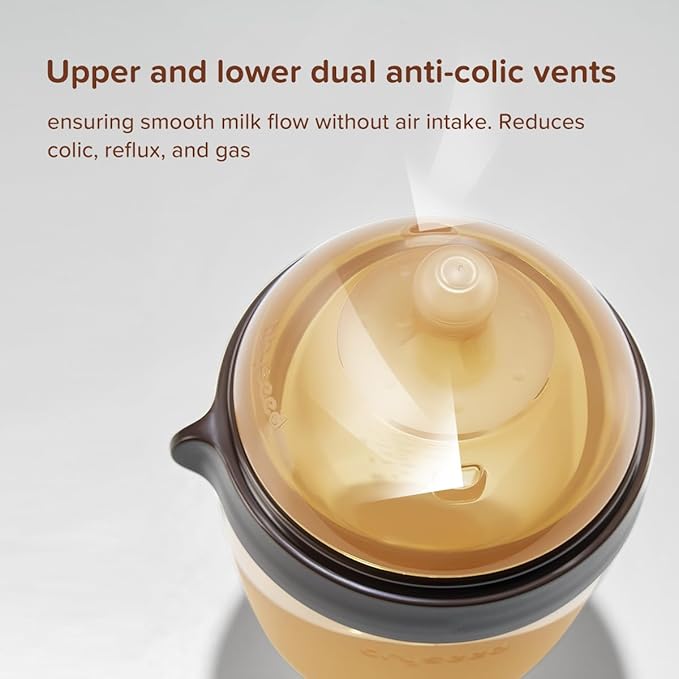 Silicone Natural Breast-Like Bottle with Nipple(10+ Months),8oz，1pack