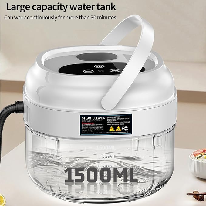 Handheld Steam Cleaner,Portable High-Pressure Steam Cleaner with Smart Touch Screen, Steam Cleaner for Home Cleaning of Bathroom,Furniture,Car, Shower,Kitchen, and Toys