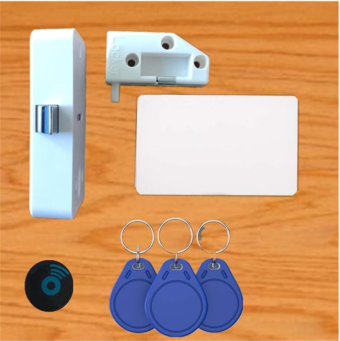 RFID Electronic Cabinet Lock Hidden DIY Electronic Induction Lock ，Invisible Cabinet Lock，for Wooden Cabinet Locker Drawer Cupboard Letter Box