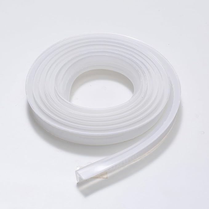 Edge Protector 100% Silicone, Baby Proofing Corners Clear Guards, Pre-Tape Adhesive Soft for Kids Safety, Child Table Cabinets Furniture Bumper (2/5x2/5 in, 3 FT)