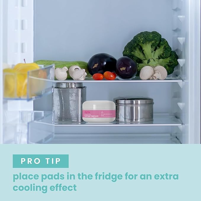 Soothing Gel Pads, Instant Cooling Relief for Sore Nipples, Made Without BPA, Hydrogel Pads for Breastfeeding, Aloe Vera Infused 16 Count