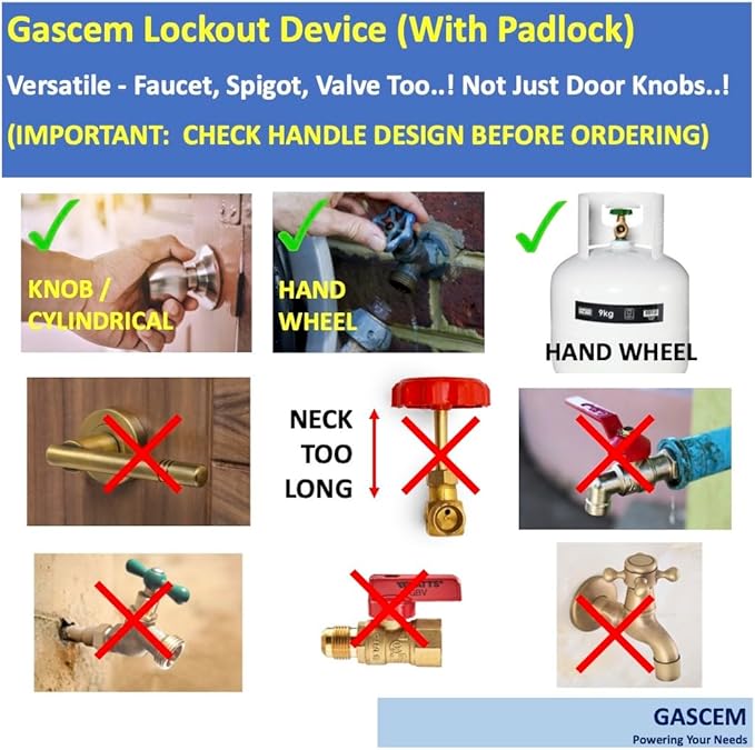 Door Knob Lockout Device. (Matt Black, 1 Padlock Included). Door Handle Lock - Prevents Doorknobs from Turning and Access to Keyhole. Childproof Door Knob Cover.